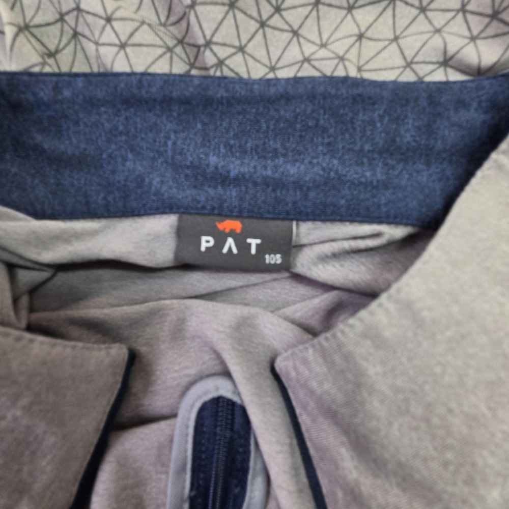 PAT Performance Quarter Zip Pullover Men's Size Large Gray Athletic Golf Lightwe - Picture 3 of 8